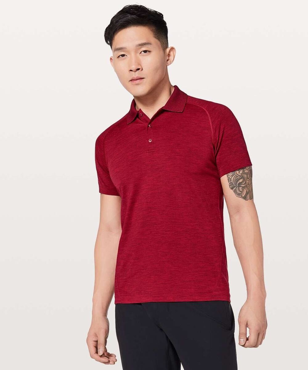 Lululemon Men’s L Metal Vent Tech Polo
Bold Red Deep Rouge Short Sleeve